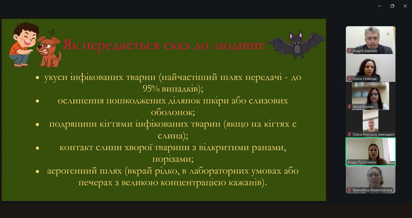 Виховна година до Всесвітнього дня боротьби зі сказом