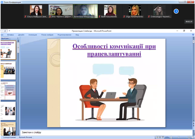 Семанір комунікативних навичок при працевлаштуванні